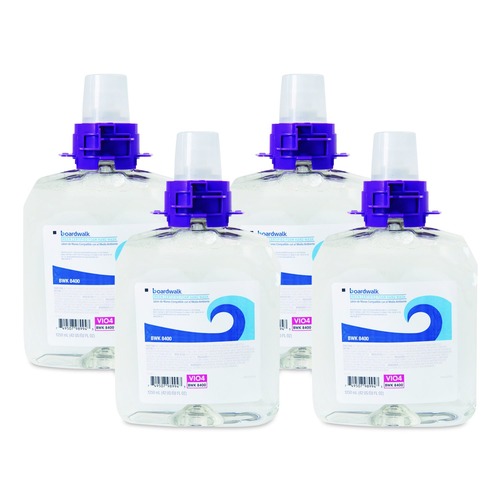 Soap Refills | Boardwalk 6165-04-GCE00VL Green Certified Fragrance Free 1250 mL Foam Soap Refills (4/Carton) image number 0