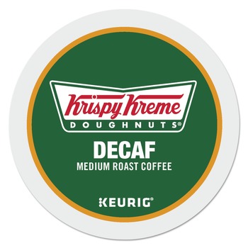 Krispy Kreme Doughnuts 5000330037 Classic Medium Roast Decaf Coffee K-Cups (24/Box)