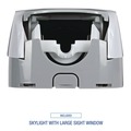 Soap Dispensers | Boardwalk 6754-06-GCE00VL 6.1 in. x 10.6 in. x 5.1 in. 1250 mL Soap Dispenser - Gray image number 8