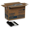 Disposable Spoons | Dixie SSS51 SmartStock Series-O 6 in. Mediumweight Plastic Cutlery Spoons Refill - Black (40/Pack, 24 Packs/Carton) image number 0