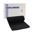 Low-Density Trash Bags | Boardwalk W4832YKKR01 24 in. x 32 in. 16 gal. 1 mil Perforated Roll Low-Density Waste Can Liners - Black (150/Carton) image number 2