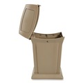 Outdoor Waste Receptacles | Rubbermaid Commercial FG843088BEIG Ranger 35-Gallon Fire-Safe Structural Foam Container - Beige image number 4