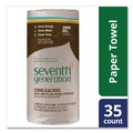 Perforated Roll & Hand Towels | Seventh Generation SEV 13720 100% Recycled 11 in. x 9 in. 2-Ply Paper Kitchen Towel Rolls - Brown (120/Roll, 30 Rolls/Carton) image number 2