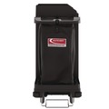 Perforated Roll & Hand Towels | Suncast Commercial HKC1000 24 in. x 62.13 in. x 49.75 in. 1 Shelf Plastic Standard Housekeeping Cart - Black image number 5
