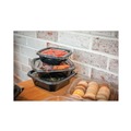 Food Containers & Lids | Pactiv Corp. SAB0724 EarthChoice 24 oz. Square Recycled Plastic Bowls - Black (300/Carton) image number 4