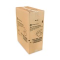 Food Containers & Lids | Pactiv Corp. YTD199010000 9.13 in. x 9 in. x 3.25 in. Dual Tab Lock Foam Hinged Lid Containers - White (150/Carton) image number 4