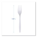 Disposable Forks | Boardwalk BWKFORKHWPPWIW Heavyweight Wrapped Polypropylene Fork Cutlery - White (1000/Carton) image number 4