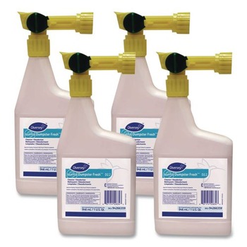 AIR FRESHENERS AND ODOR ELIMINATORS | Suma 94266359 32 oz. Spray Bottle Dumpster Fresh Cleaner/Deodizer - Floral (4/Carton)