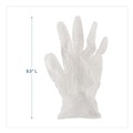 Janitorial Disposable & Single Use Gloves | Boardwalk BWK361MCT 3-3/5 mil. Exam Vinyl Gloves - Medium Clear (1000/Carton) image number 4
