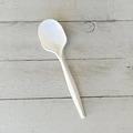 Disposable Spoons | Boardwalk BWKSPOONMWPPIW 5.31 in. Mediumweight Wrapped Polypropylene Plastic Spoon Cutlery - White (1000/Carton) image number 3