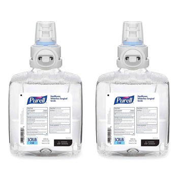 PURELL 7869-02 1200 ml Refill Bottle Fragrance-Free For CS-8 Dispenser Waterless Surgical Scrub Gel Hand Sanitizer (2/Carton)