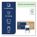 Perforated Roll & Hand Towels | Tork 121201 2 Ply 9 in. x 11.8 in. Advanced Centerfeed Hand Towel - White (6/Carton) image number 2