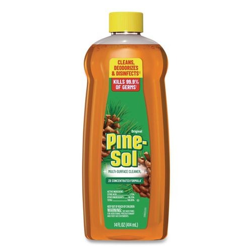 Disinfecting & Cleaning Solutions | Pine-Sol 60146EA 14 oz Bottle Multi-Surface Cleaner Disinfectant Concentrated - Pine Scent image number 0