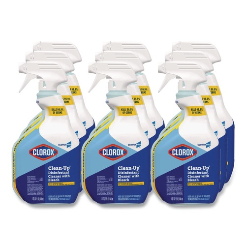 Disinfecting & Cleaning Solutions | Clorox 35417 32 oz. Clean-Up Disinfectant Cleaner with Bleach (9/Carton) image number 0