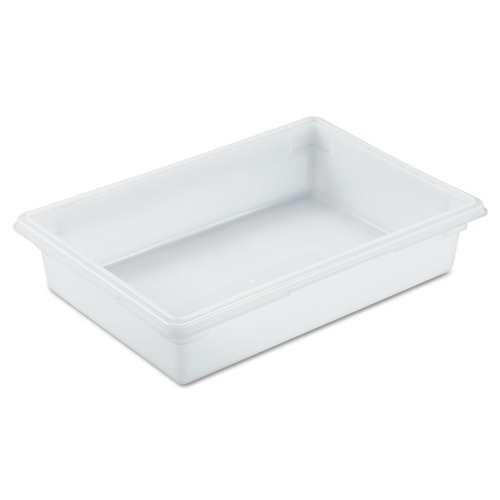 Food Storage Containers & Lids | Rubbermaid Commercial FG350800WHT 8.5 Gallon 26 in. x 18 in. x 6 in. Food Tote Boxes - White image number 0