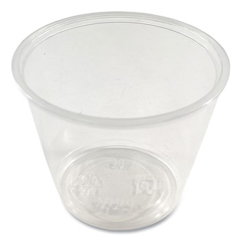 Boardwalk BWKPRTN55TS 5.5 oz Plastic Souffle/Portion Cups - Translucent (2500/Carton)