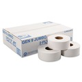 Toilet Tissues | General Supply 8112 9 in. 2 Ply Jumbo Roll Bath Tissue - White (12/Carton) image number 1