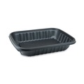 Food Containers & Lids | Pactiv Corp. YCNB12X96400 EarthChoice Entree2Go 11.75 in. x 8.75 in. x 2.13 in. 64 oz. Plastic Takeout Container - Black (200/Carton) image number 0