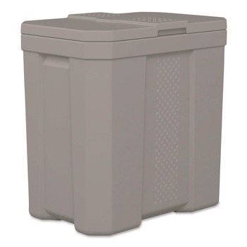 STORAGE | Suncast BMBX300D 23.75 in. x 15.75 in. x 23.75 in. 28 gal. Salt Box - Dove Gray
