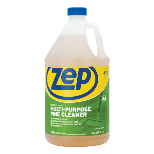 All Purpose Cleaners & Degreasers | Zep Commercial ZUMPP128 1 Gallon Bottle Multi-Purpose Cleaner - Pine Scent image number 0