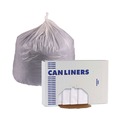 Low-Density Trash Bags | Boardwalk H6639TWK 33 in. x 39 in. 33 gal. 0.9 mil Linear Low Density Industrial Can Liners - White (100/Carton) image number 2