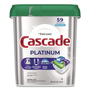 Cascade 80797181 31.8 oz ActionPacs - Fresh Scent (59/Pack)