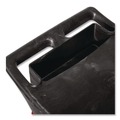 Carts | Rubbermaid Commercial FG618000BLA 19.25 in. x 38 in. x 33.38 in. 2 Shelves 2 Drawers 330 lb Capacity Plastic Two-Shelf Trades Cart - Black image number 3