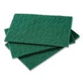 Scouring Pads & Sticks | AmerCareRoyal S960 6 x 9 Medium-Duty Scouring Pad - Green (60/Carton) image number 1