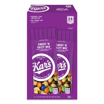 Advantus KAR08387 2 oz. Packets Nuts Caddy - Sweet 'N Salty Mix (24/Box)