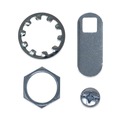 Furniture Cart Accessories | Rubbermaid Commercial FG9T73M20000 Replacement Lock and Keys for Cleaning Carts - Silver image number 2