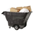 Carts & Trucks | Rubbermaid Commercial FG9T1500BLA 1250 lbs. Capacity Rectangular Structural Foam Tilt Truck - Black image number 3