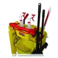 Signs | Rubbermaid Commercial FG611477YEL 12 in. x 16 in. x 38 in. 4-Sided Caution Wet Floor Sign - Yellow image number 3