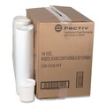Food Containers & Lids | Pactiv Corp. D16RBLD 3.75 in. Diameter x 3.88 in. h 16 oz Paper Round Food Container and Lid Combo - White (250/Carton) image number 0