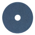 Floor Pads-Stripping | Boardwalk BWK4016BLU 16 in. Diameter Scrubbing Floor Pads - Blue (5/Carton) image number 0