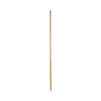 Boardwalk BWK125 1/1/8 in. x 60 in. Tapered End Lacquered Hardwood Broom Handle - Natural