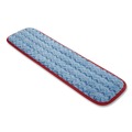 Mop Heads | Rubbermaid Commercial FGQ41000RD00 18-1/2 in. x 5 1/2 in. x 1/2 in. Microfiber Wet Mopping Pad - Red image number 2