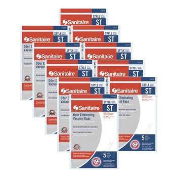 Sanitaire 63213B Style ST Disposable Vacuum Bags for SC600 and SC800 Series (10/Carton)