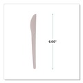 Disposable Knives | Eco-Products EP-S011 Plantware 6 in. Compostable Knife Cutlery - Pearl White (1000/Carton) image number 6