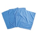 Cleaning Cloths & Wipes | Universal UNV43664 12 in. x 12 in. Microfiber Cleaning Cloth - Blue (3/Pack) image number 2