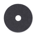 Floor Pads-Stripping | Boardwalk BWK4016BLA 16 in. Diameter Stripping Floor Pads - Black (5/Carton) image number 1