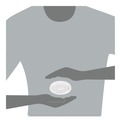 Cup Lids | Dart 16SL Plastic Straw-Slot Lid Fits 12 oz. to 24 oz. Hot/Cold Foam Cups - Translucent (1000/Carton) image number 6