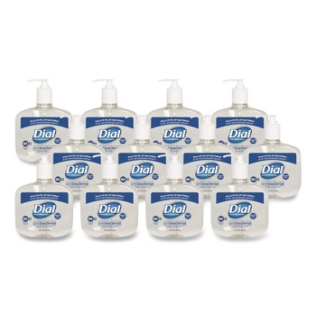Dial Professional DIA 80784 16 oz. Antibacterial Liquid Hand Soap for Sensitive Skin - Light Floral Scent (12/Carton)