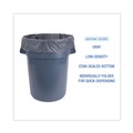 Low-Density Trash Bags | Boardwalk H7658PGK 60 Gallon 1.3 mil 38 in. x 58 in. Flat Pack Linear Low-Density Industrial Can Liners - Gray (100/Carton) image number 6