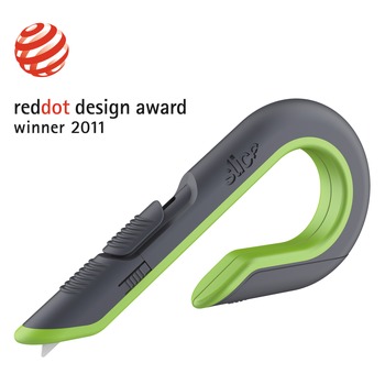 KNIVES AND MULTI PURPOSE TOOLS | slice 10503 1.29 in. Carbon Steel Blade 7 in. Nylon Handle Replaceable Double Sided Box Cutters - Gray/Green