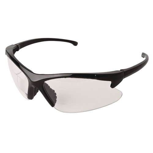 Safety Glasses | Ansell KCC20387 V60 30-06 Dual Readers Safety Glasses - Black Polycarbonate Frame, Clear Polycarbonate Lens (6/Box) image number 0
