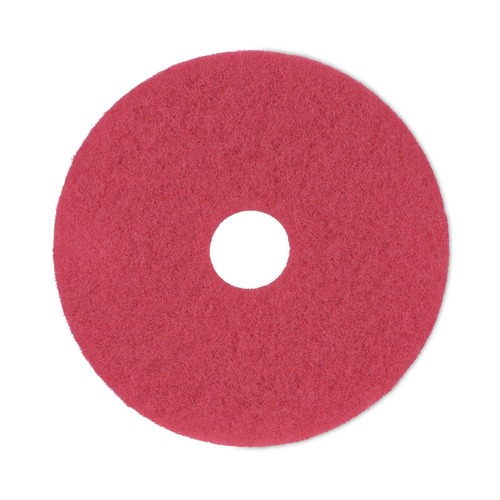 Floor Pads-Cleaning, Buffing & Polishing | Boardwalk BWK4016RED 16 in. Diameter Buffing Floor Pads - Red (5/Carton) image number 0