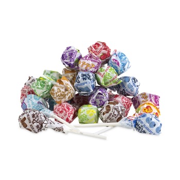 CANDY GUM AND MINTS | Spangler 534 Individually Wrapped Dum-Dum-Pops - Assorted Flavors (1800/Carton)