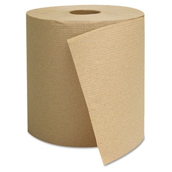 GEN G1825 800 ft. 1 Ply Hardwound Towels - Brown (6/Carton)
