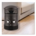 Facility Heaters | Alera HEFF360B 750W 8 in. x 8 in. x 12 in. 360-Degree Circular Fan Forced Heater - Black image number 1