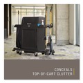 Janitorial & Housekeeping Carts | Rubbermaid Commercial 2202528 Locking Security Hood for Housekeeping Carts - Black image number 3